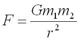 Newton Gravity Equation