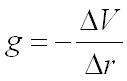 g and V equation