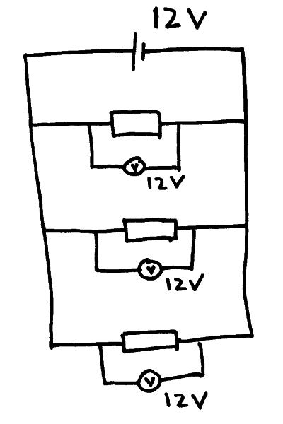 pd in parallel circuits