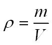 density equation