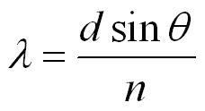 diffraction grating equation