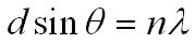 diffraction grating equation